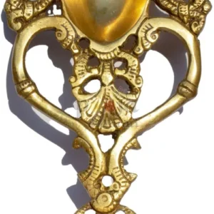 traditional ritual brass pooja spoon