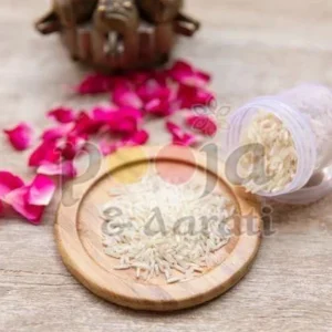 sacred ritual offering akshat rice
