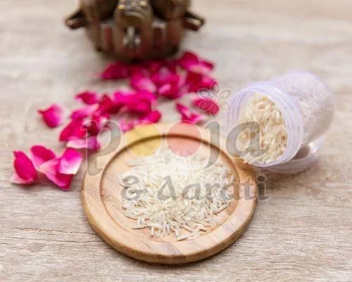 sacred ritual offering akshat rice sacred ritual offering akshat rice